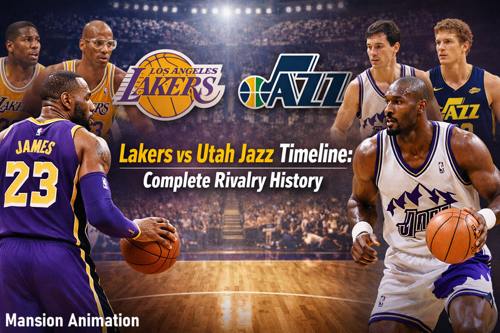 Lakers vs Utah Jazz Timeline