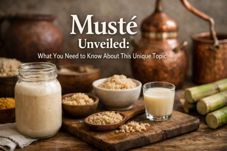 Musté Unveiled: What You Need to Know About This Unique Topic